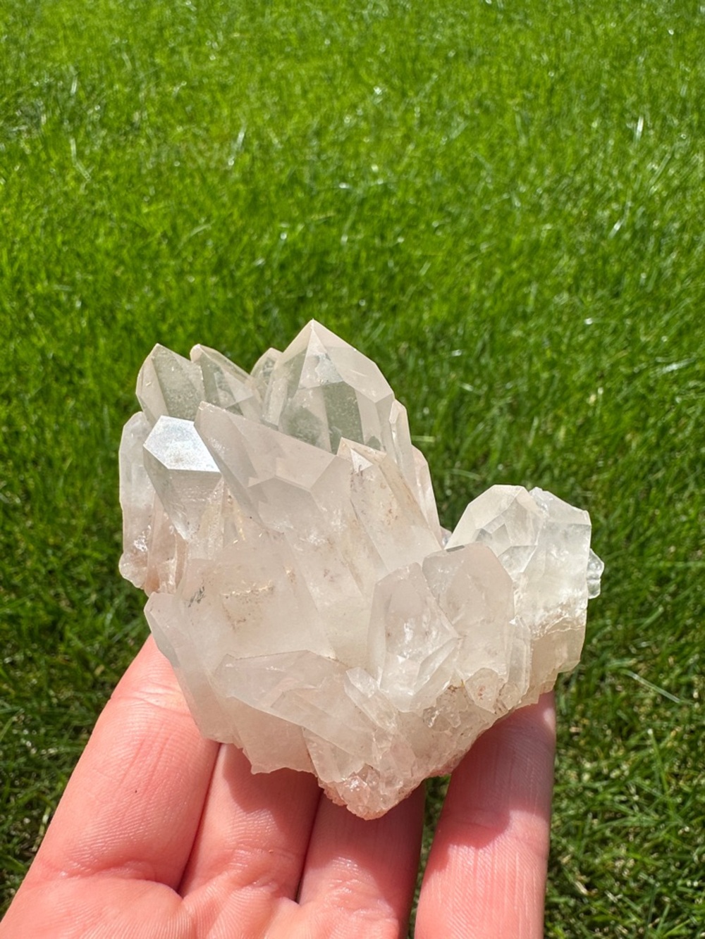 Natural Clear Quartz Crystal Cluster - From Madagascar